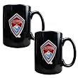 Colorado Rapids MLS 2pc Black Ceramic Mug Set - Primary Team Logo by Great American Products