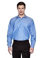 Vincenzo Boretti Camisa Faustino (Azul / Marrón)