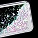 iPhone SE Case,iPhone 5S Case,iPhone 5 Case,Fashion Creative Design Flowing Glitter Floating Luxury Bling Glitter Sparkle Love Heart Hard Case for iPhone SE & iPhone 5S 5,Love:Blue+Pink