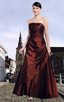 Abendkleid Ballkleid Brautkleid mit Stola bordeaux