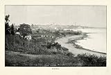 1901 Halftone Print Colonia del Sacramento City Uruguay Rio de la Plata River - Original Halftone Print