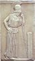 Ancient Greek Wall Relief Athena
