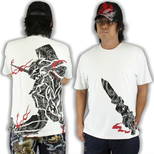 【エヴァンゲリオンx錦】コラボ半袖Tシャツ『波初号機』 抜染プリントホワイト ev55493wh