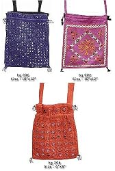 Handbags for Women Cotton Embroidered, 3 Pieces Set (gmbg027)