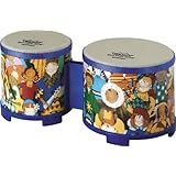 Remo RHYTHM CLUB, Bongos, 5/6 Diameters, Rhythm Kids Graphics