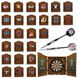 NFL Team Dartboard Cabinet Set