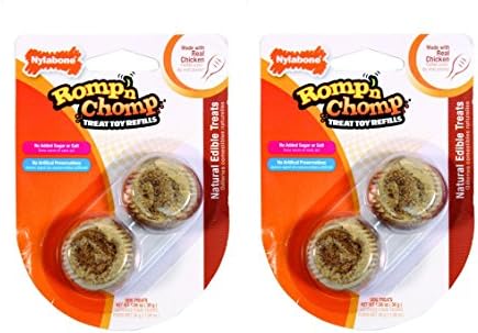 NYLABONE CORP (BONES) NTH820P ROMP-N-CHOMP ROLLER DOG TREAT AND TOY REFILL CHICKEN SMALL/2 /pack