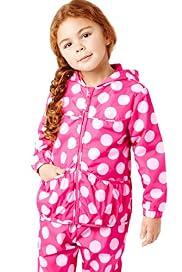 Hooded Shower Resistant Spotted Jacket