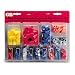 Gardner Bender TK-500 Slide Card Electrical Assorted Wire Connector/Terminal Kit, Includes: Screw-on connectors, nylon pigtail connectors, ring and spade terminals, butt and tap splices, male and female disconnects, 22-10 AWG, 247-Piece