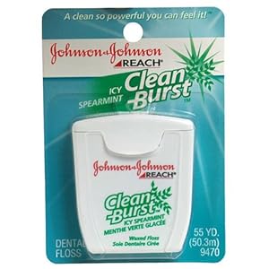 floss reach burst clean spearmint dental icy waxed