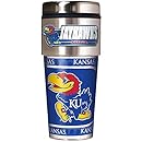 NCAA Kansas Jayhawks Metallic Travel Tumbler,  16-Ounce