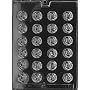 BITE SIZE ROSES Flowers, Fruits & Vegitables Candy Mold Chocolate