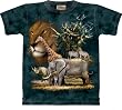 The Mountain Africa Collage Lion Elephant Tee T-shirt