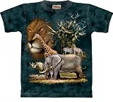 The Mountain Africa Collage Lion Elephant Tee T-shirt