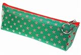 Lenticular Coin Purse / Holder / Case, SOBRE , Green Red STARS
