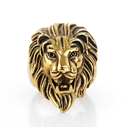 Copaul jewelry punk rock men s stainless steel rings, l…