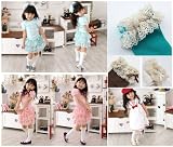 Ema Jane (5 Pack (Pink Brown Black Cream Turquoise)) Cute Girl Knee High Victorian Soft Boutique Quality Lace Socks - Fit for a Princess - Perfect for Girls Ages 4 to 10