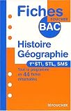 Fiches Bac Foucher : Histoire-G�ographie, 1�re STI, STL, SMS