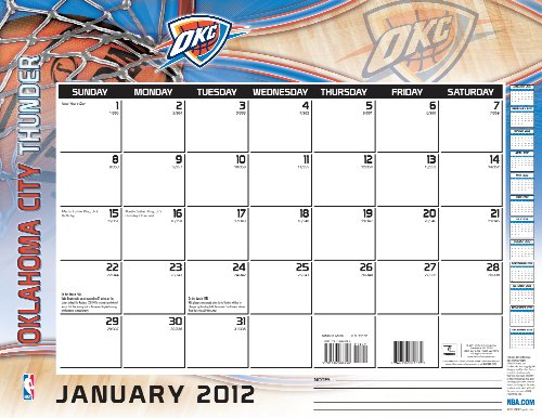 Oklahoma City Thunder 2012 Calendar