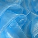 Organza Stoff Meterware hellblau