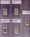 1964 Hallmark Beatles Stamps Set of 5 -All BECKETT 10 MINT w/John Lennon,Paul McCartney,George Harrison and Ringo !