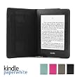 GMYLE(R) Black Ultra Slim PU Leather Flip Folio Folding Style Magnetic Wake Up Sleep Function Case Smart Cover with Hand Strap for Amazon Kindle Paperwhite 3G Wifi 6" inches e-book