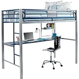 Metal-Tech Twin Loft Bed with Desk