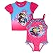 Disney Girls Swimsuit and Rashguard Swimwear Set (Toddler)
