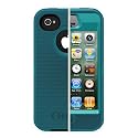 Otterbox Defender Series Hybrid Case & Holster for iPhone 4 & 4S - Retail Packaging - Light Teal/Deep Teal