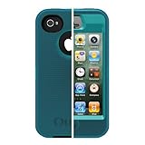 Otterbox Defender Series Hybrid Case & Holster for iPhone 4 & 4S - Retail Packaging - Light Teal/Deep Teal
