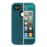OtterboxDefenderSeriesHybridCase&HolsterforiPhone4&4S-RetailPackaging-LightTeal/DeepTeal