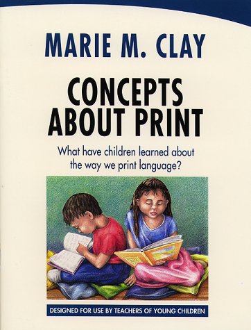 concepts about print what have children learned about the way we print language