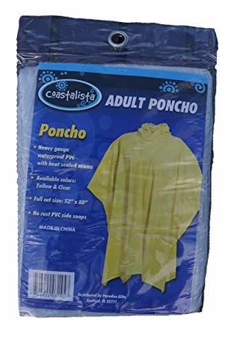 Poncho Rain Jacket Adult Size Clear