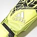 adidas Performance ACE Fingersave Junior Goalie Gloves, Solar Yellow/Black/Onix Grey, Size 3