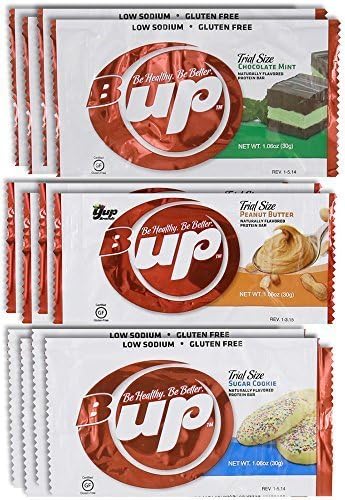 YUP BRANDS - B-UP MINI Protein Nutritional Bar 12 Count (Mini Variety) by YUP Brands