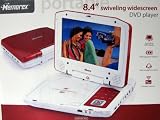 Memorex 8.4 Swiveling Widescreen DVD Player (RED)