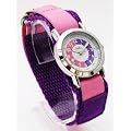 Girls Pink Velcro Time Tutor/Teacher Watch