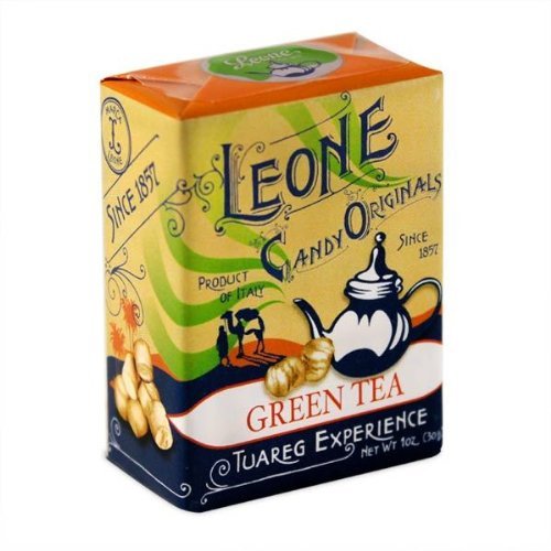 Pastiglie Leone Green Tea Flavor Candy Mints In Retro Box, One