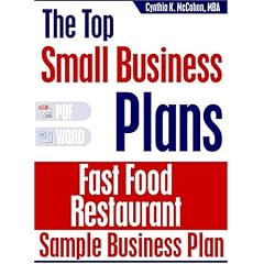 Fast Food Restaurant Sample Business Plan 2004/2005 Edition