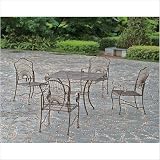 Iron Patio 5 Piece Dining Set