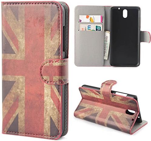 Harryshell(TM) HTC Desire 610 Case, UK Flag Pattern Pu Leather Wallet Card Holder Flip Case Cover with Stand Function for HTC Desire 610 (A9)