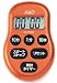 A&D デジタルタイマー 時計付 レッド AD-5706RE