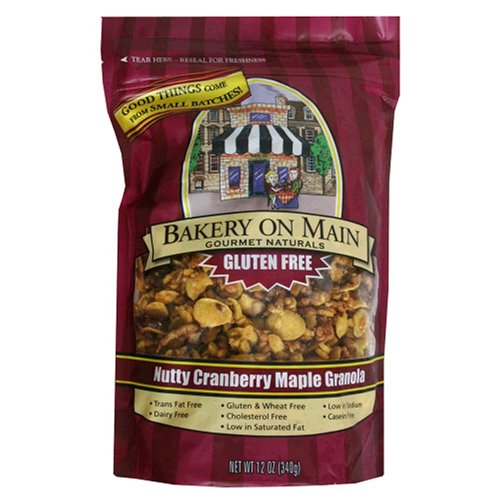 Bakery on Main Gluten Free Granola, Nutty Cranberry Maple, 12-Ounces (Pack of 6)