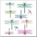 Baby : 10 Watercolor Dragonflies Wall Transfer Garden Stickers
