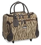 Ricardo Beverly Hills Zamora 17-inch Rolling Tote, Cocoa