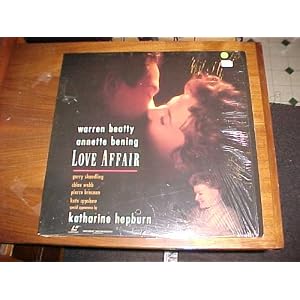 Laserdisc Laser Disc of LOVE AFFAIR with Warren Beatty, Annette Bening, Garry Shandling, Chloe Webb, Pierce Brosnan, Kate Capshaw and Katherine Hepburn.