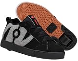 Heelys No Bones Lo Roller Skate Shoe (Little Kid/Big Kid),Black/Gray/Red/Glen Plaid,2 M US Little Kid