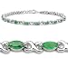 Picture of JewelzDirect:2.85 Carat Genuine Emerald Silver Bracelet