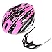 Dcolor Cycling Bicycle Adult Bike Handsome Carbon Helmet with Visor Pink Head Circumference 54-65cm/ Head-width Below 16cm