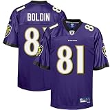 Reebok Anquan Boldin Baltimore Ravens Premier Tackle Twill Jersey - Purple (Large)